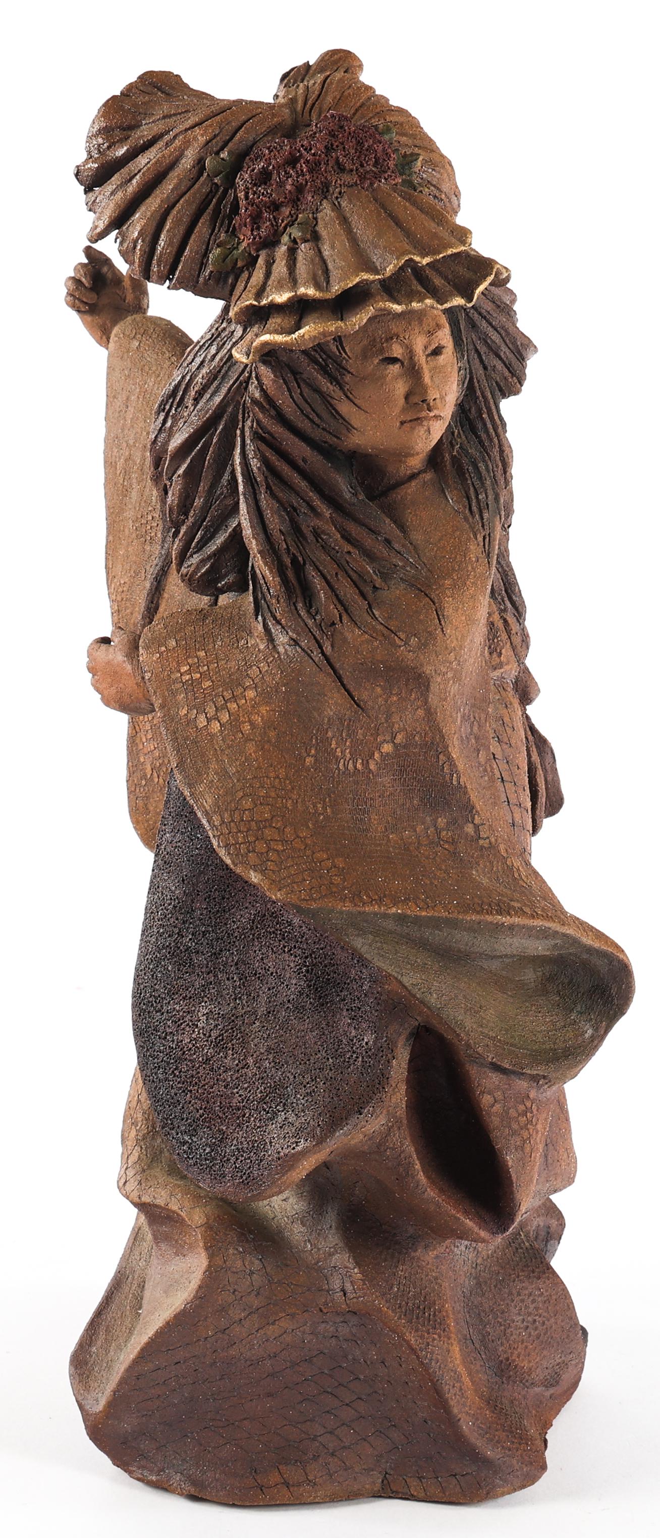 CHERYL D. COOPER LATE 20TH C. CLAY SCULPTURE SIGNED (1 of 8)