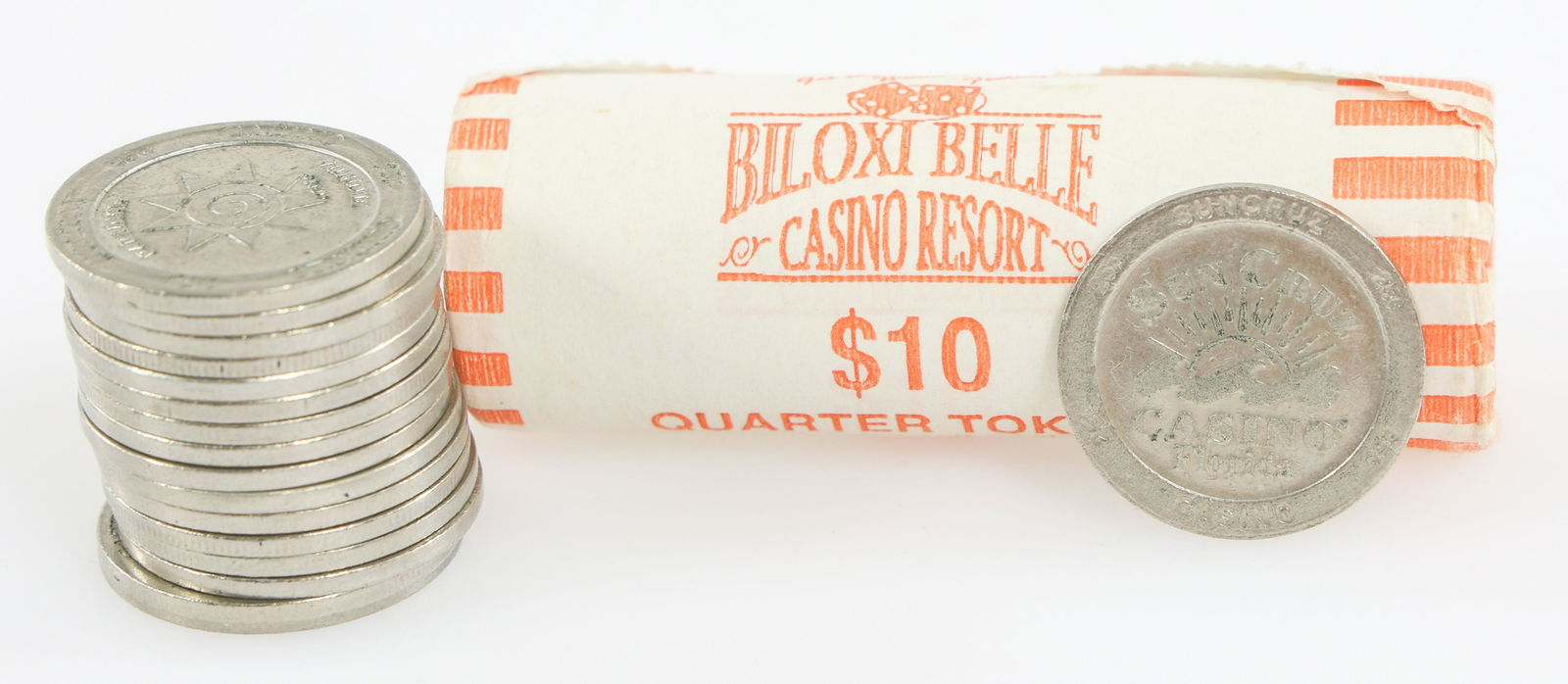 BILOXI BELLE SUNCRUZ CASINOS AUSTRIA 25C CASINO TOKENS (1 of 2)