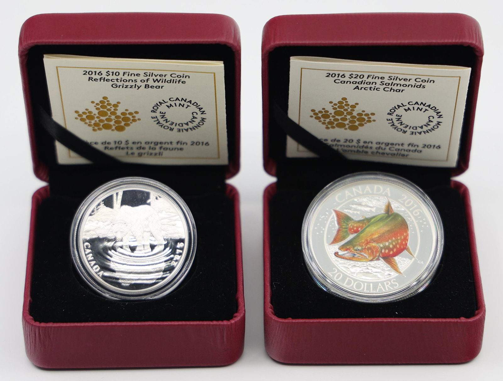 2016 CANADIAN $10 $20 FINE SILVER COINS (1 of 3)