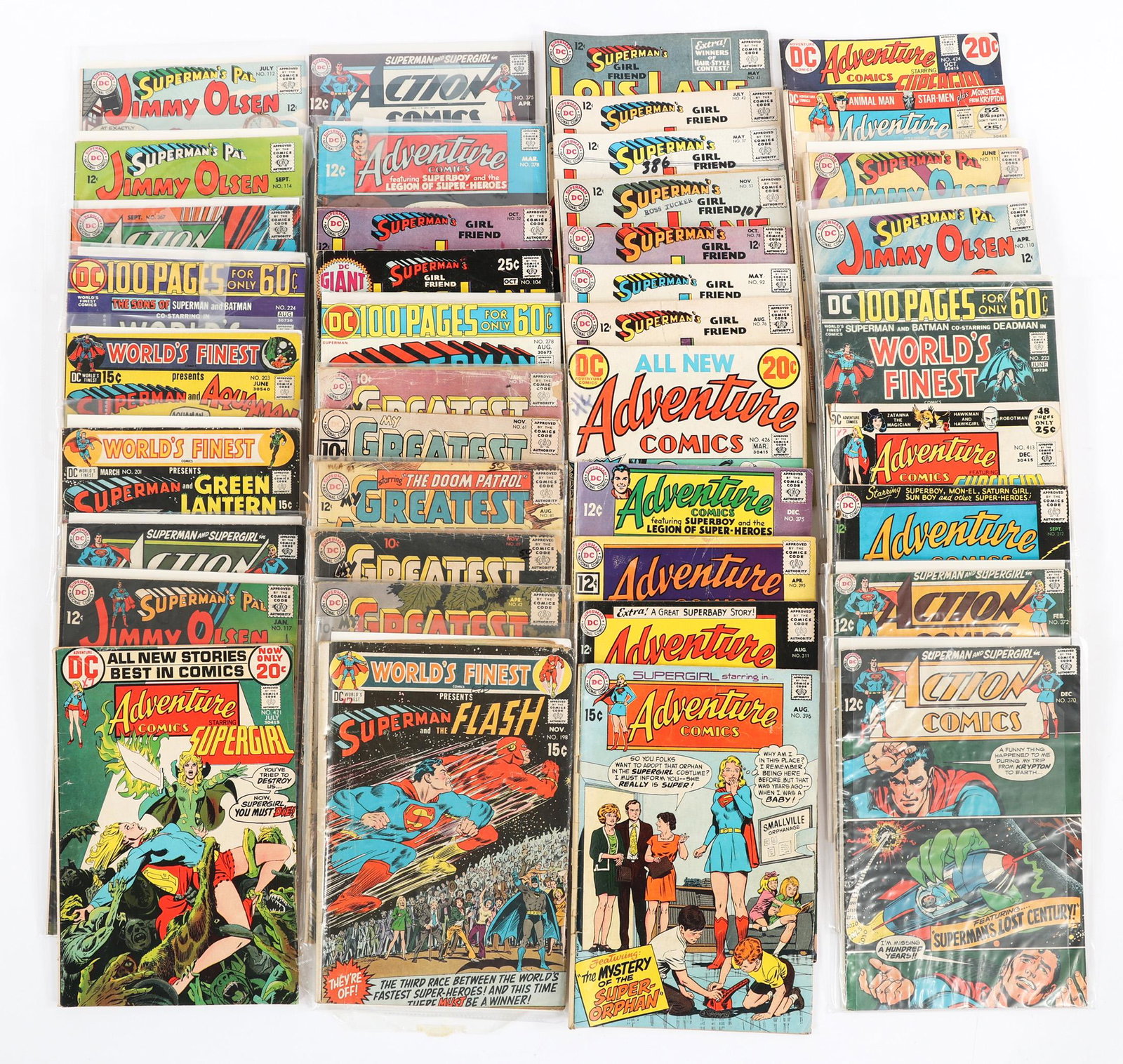 DC COMIC BOOKS - LOT OF 35+: DC COMIC BOOKS - LOT OF 35+ Over 35 DC comic books, including: Superman and Supergirl Action Comics (December 1968, issue #370) Superman's Pal Jimmy Olsen (January 1969, issue #117) World's Fi