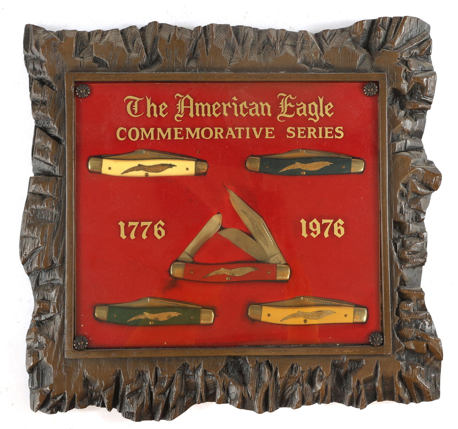 1976 SCHRADE WALDEN AMERICAN EAGLE POCKET KNIVES (1 of 2)