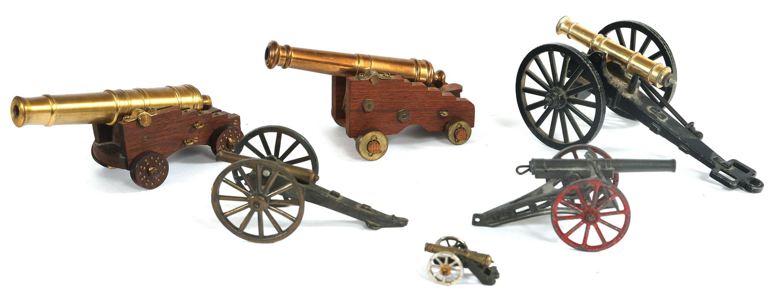 DESK CANNONS LOT OF SIX (1 of 9)