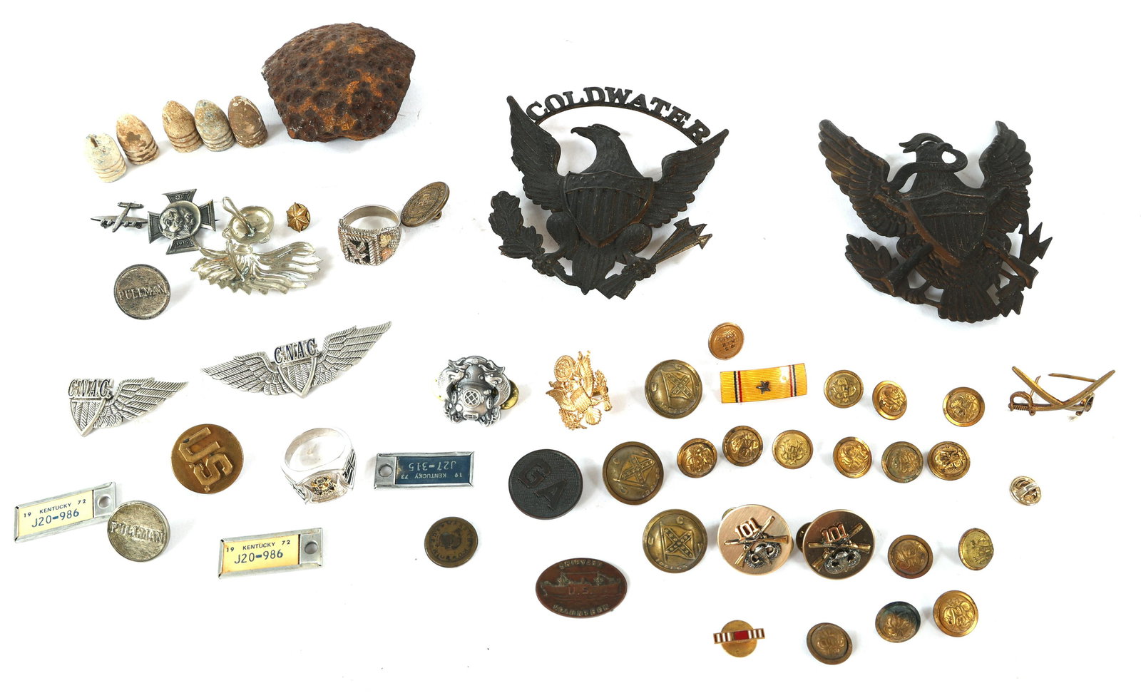 US MILITARY & CIVILIAN PINS, INSIGNIA, & RELICS (1 of 7)
