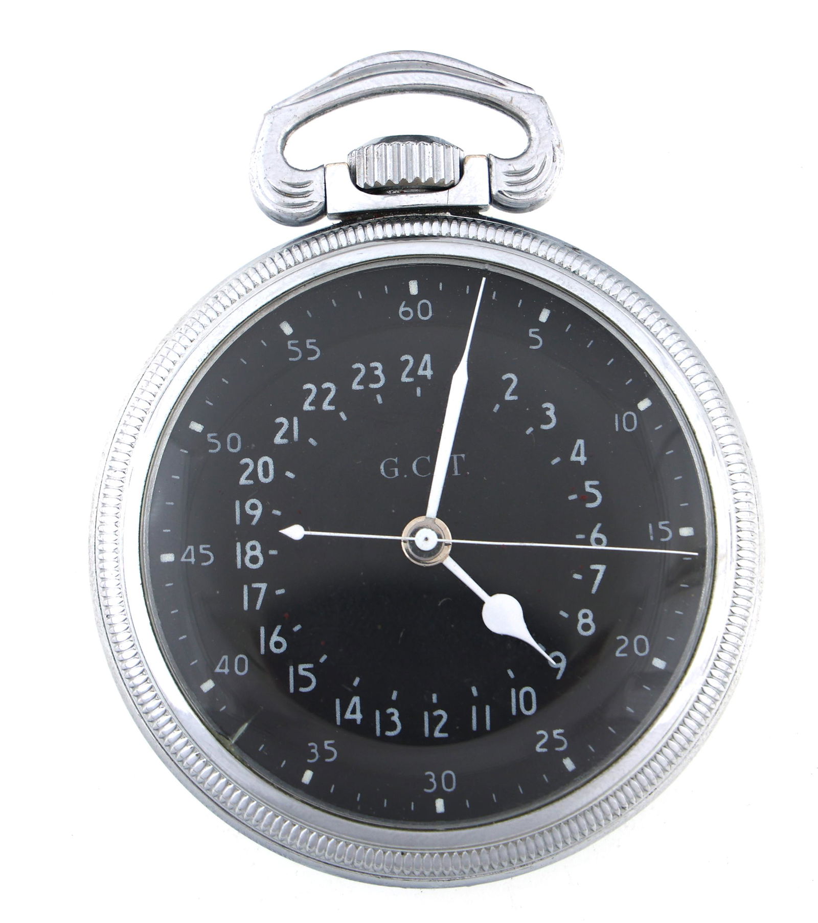 WWII HAMILTON MILITARY G.C.T. 4992B POCKET WATCH (1 of 4)