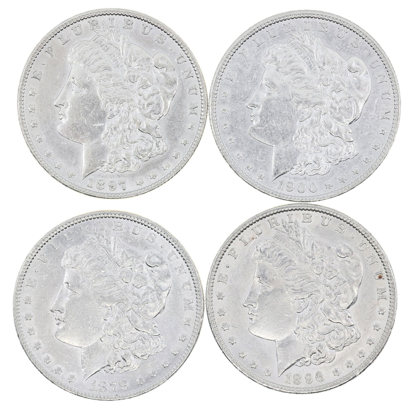 1879-1900 US SILVER MORGAN DOLLAR COINS (1 of 2)