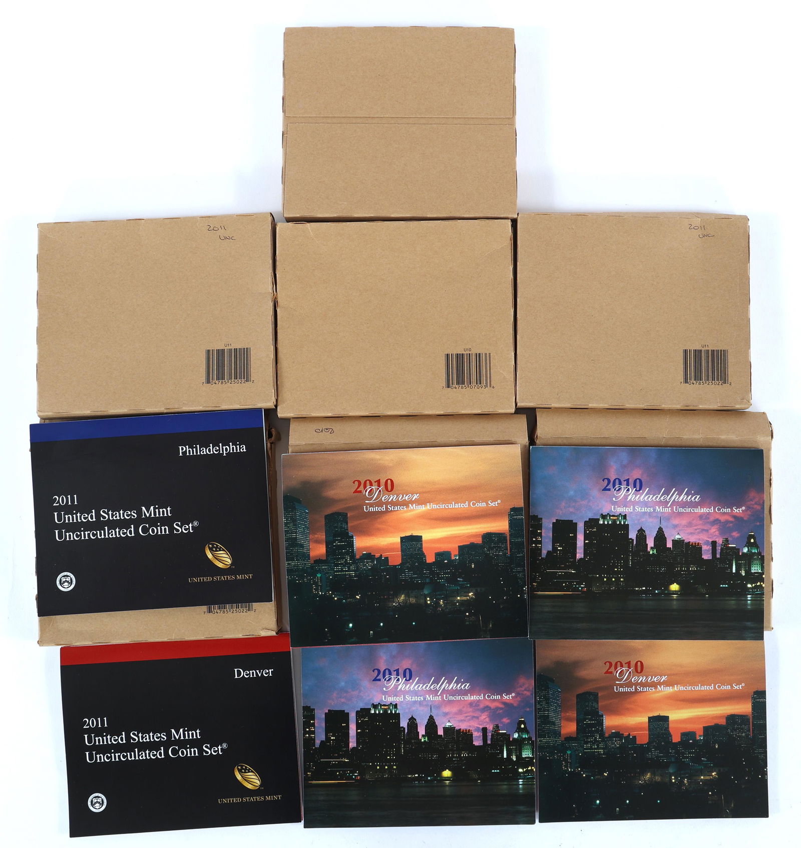 2010-2011 UNITED STATES P&D UNCIRCULATED MINT SETS (1 of 4)