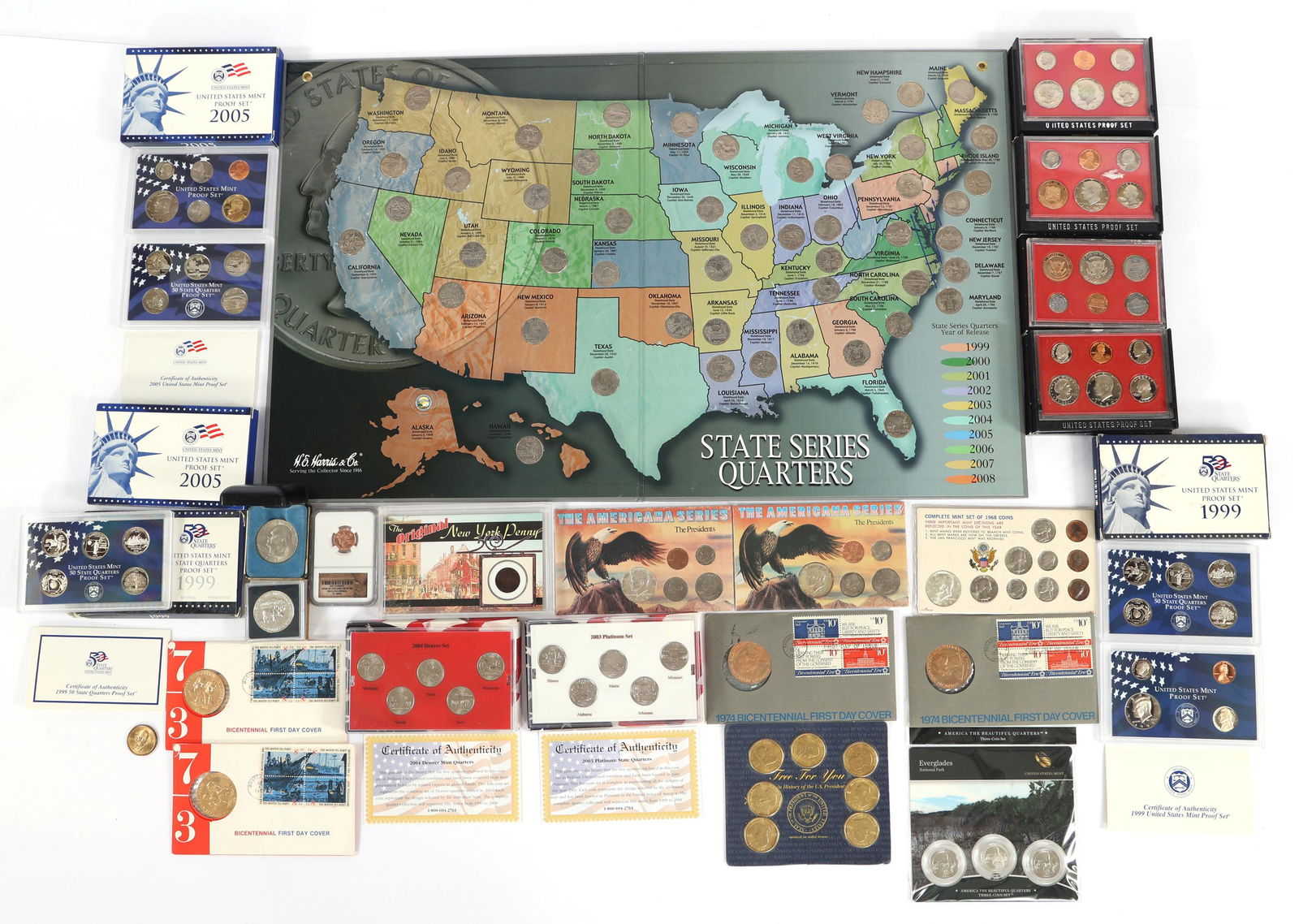 UNITED STATES COINS - PROOF SETS, STATE QUARTERS & MORE (1 of 7)