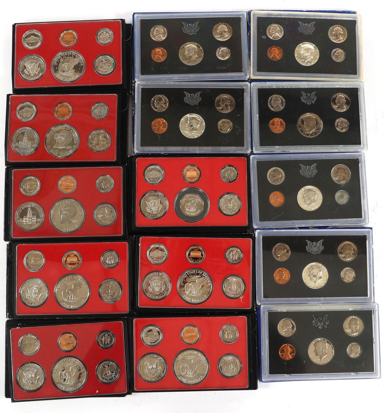 1968-1979 UNITED STATES PROOF SETS - LOT OF 15 (1 of 7)