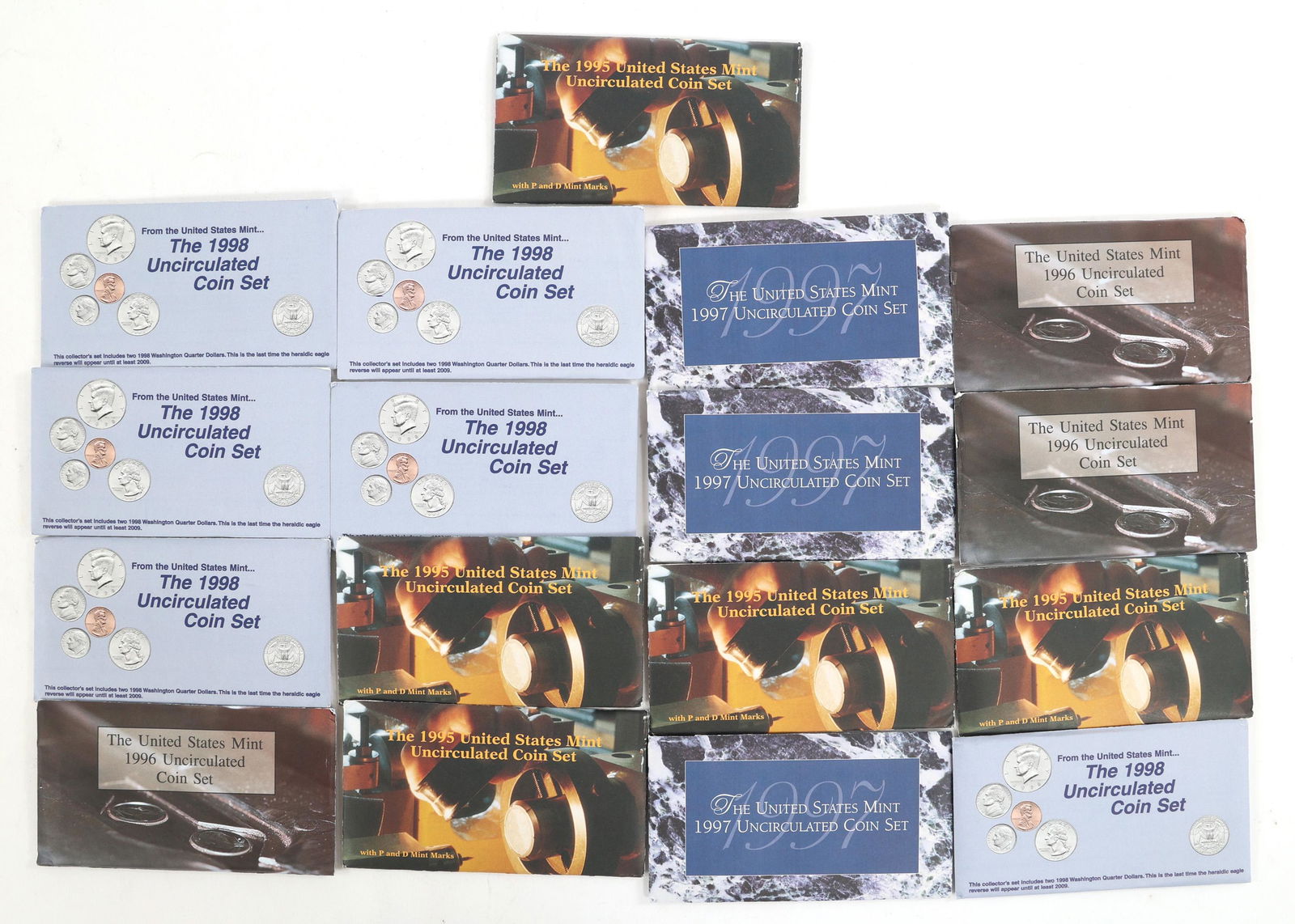 1995-1998 UNITED STATES P&D UNCIRCULATED COIN SETS (1 of 8)