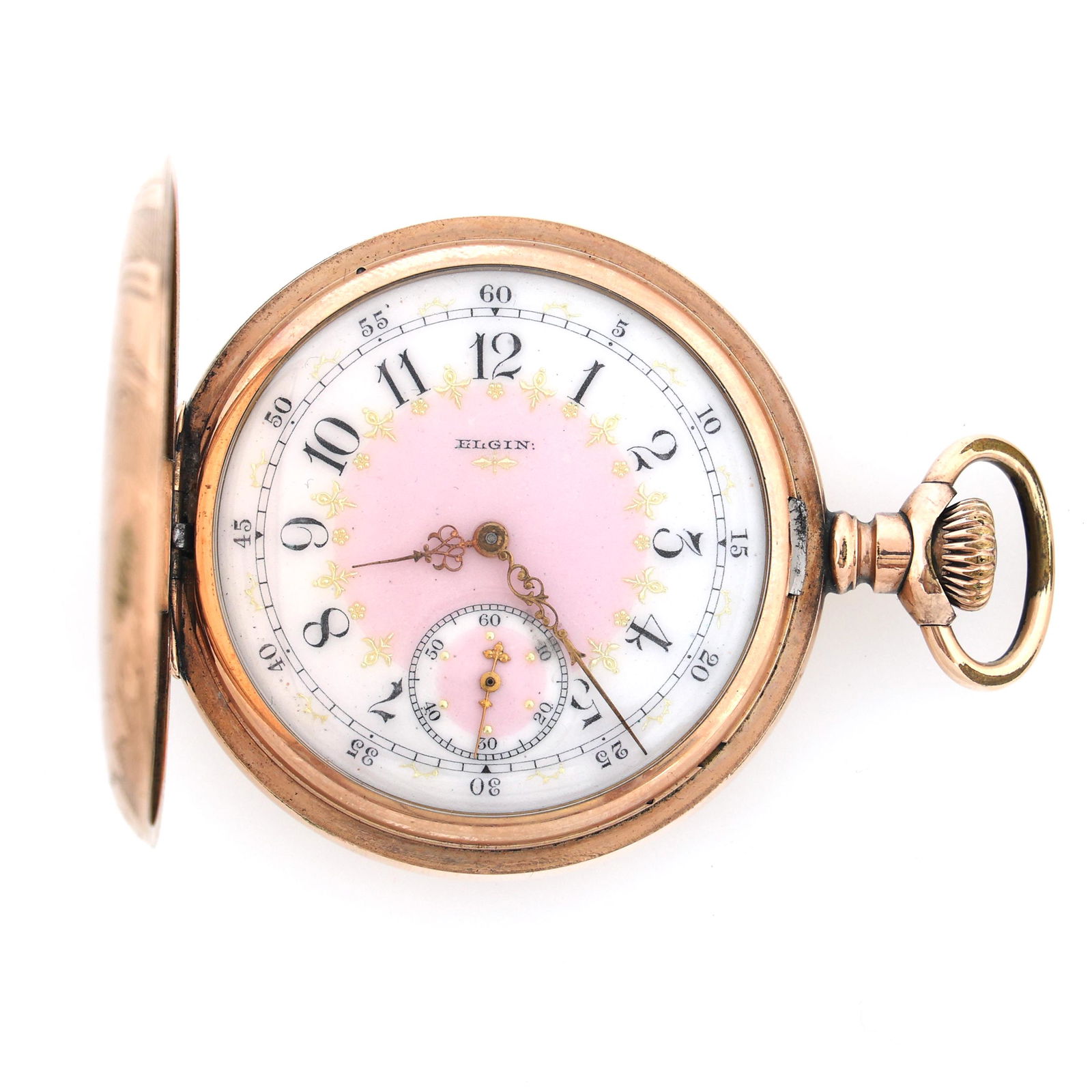 MEN'S ELGIN GOLD FILLED HUNTER'S CASE POCKET WATCH (1 of 11)