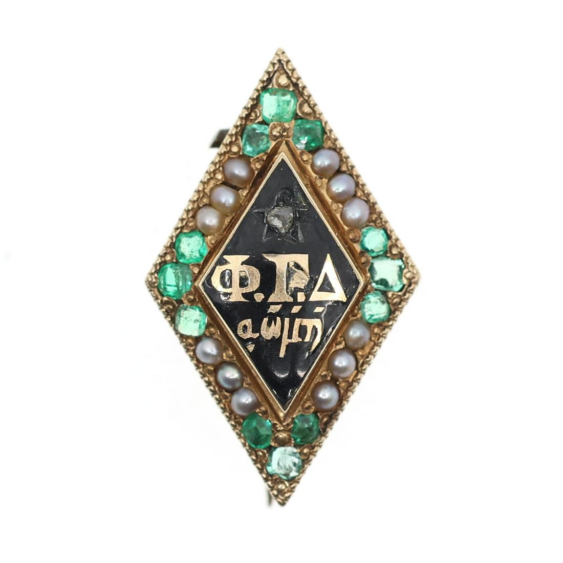14K YELLOW GOLD PHI GAMMA DELTA FRATERNITY PIN (1 of 3)