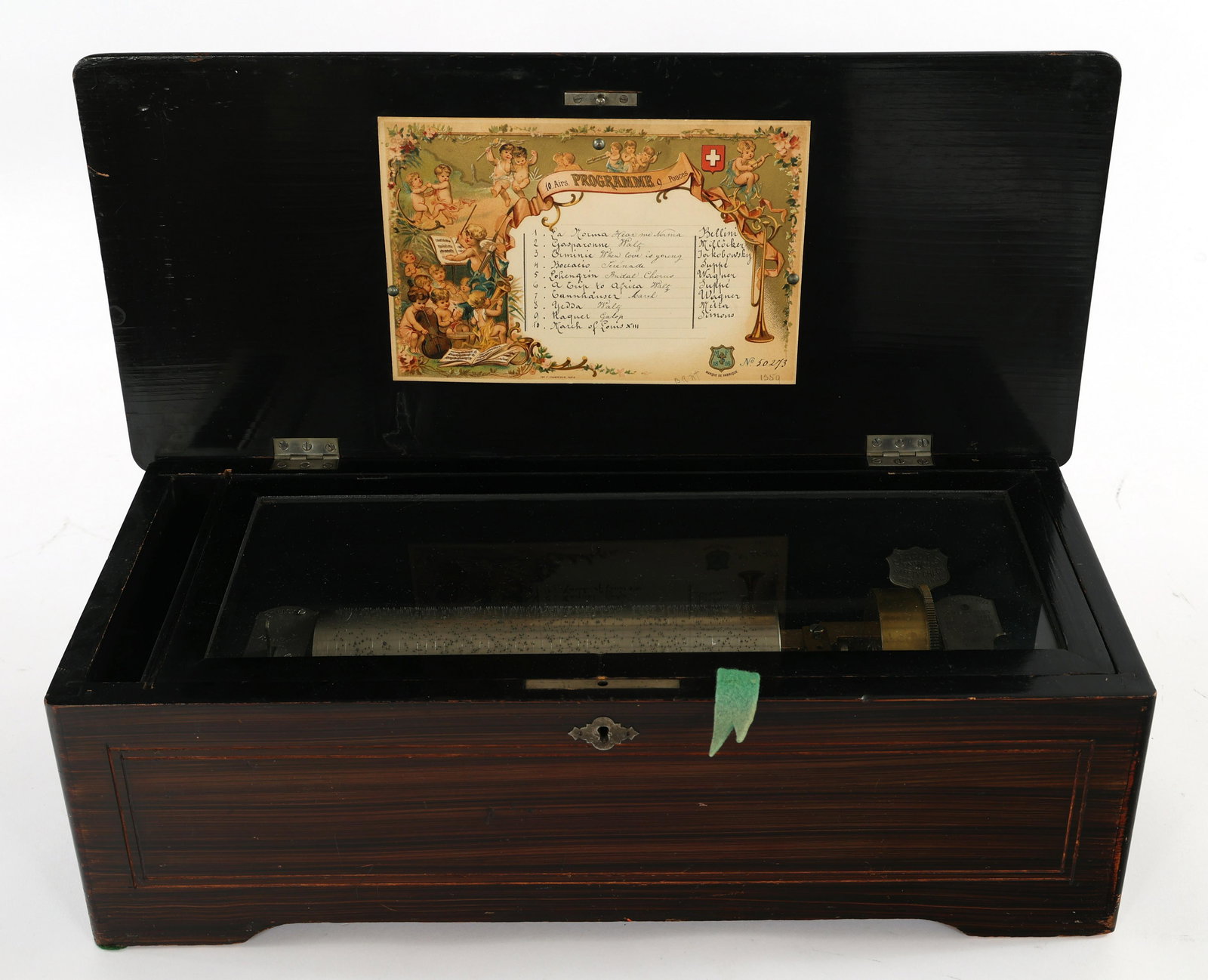 1890s MERMOD FRERES SWISS CYLINDER MUSIC BOX PLAYER (1 of 12)