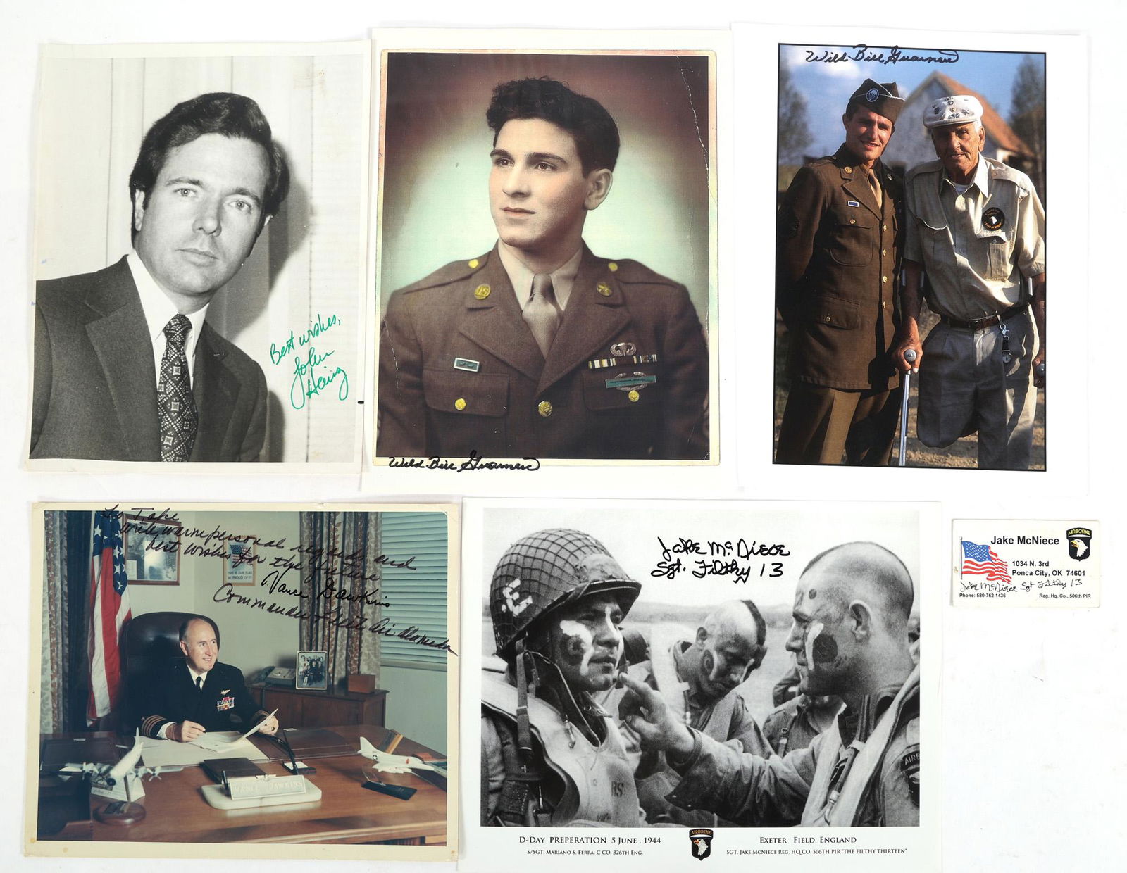 US MILITARY & SENATORIAL AUTOGRAPH PHOTO PRINTS (1 of 8)