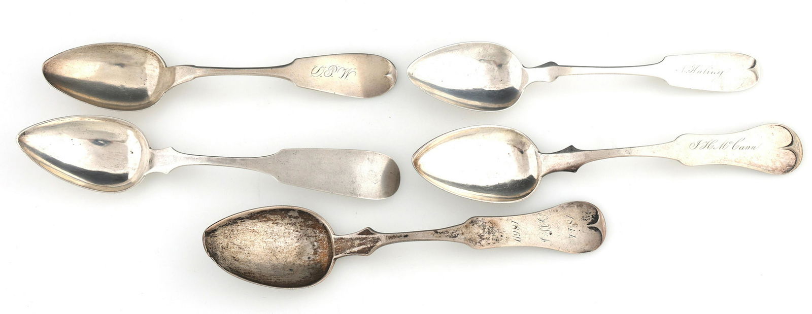 AMERICAN COIN .900 SILVER TABLESPOONS (1 of 5)