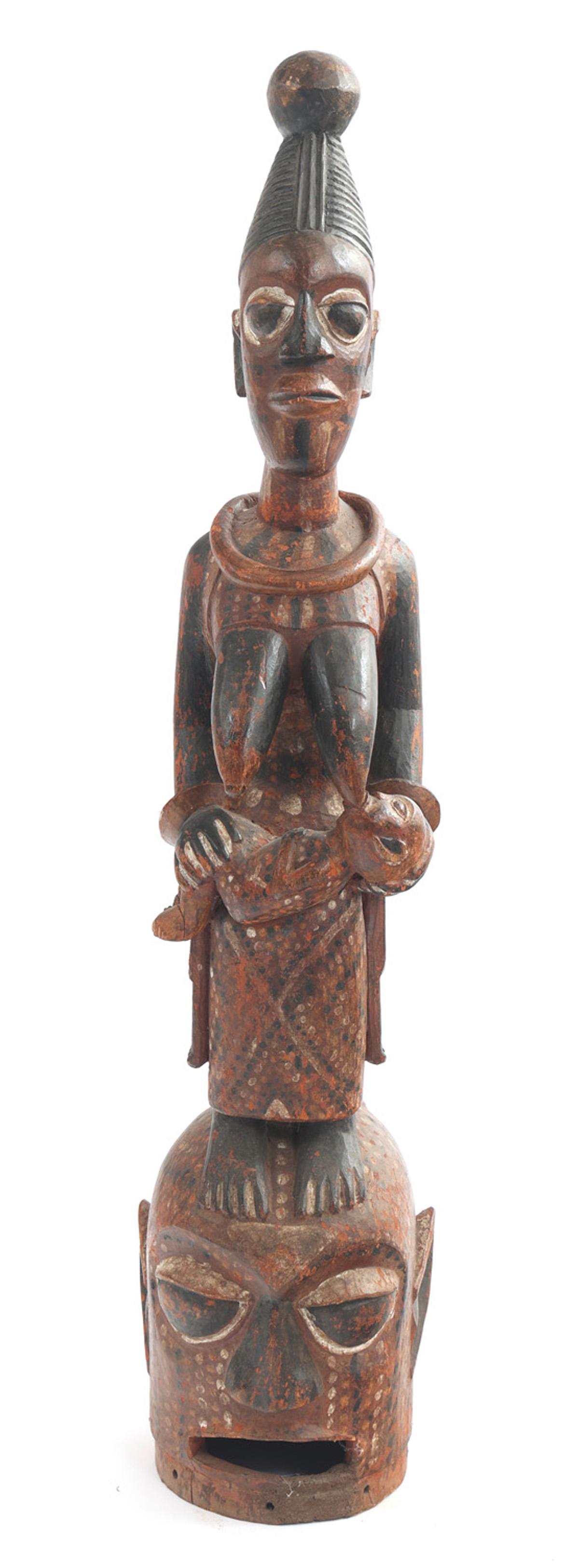 NIGERIAN YORUBA HELMET MASK (1 of 9)