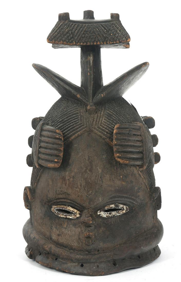 AFRICAN SIERRA LEONE SANDE SOCIETY HELMET MASK (1 of 5)