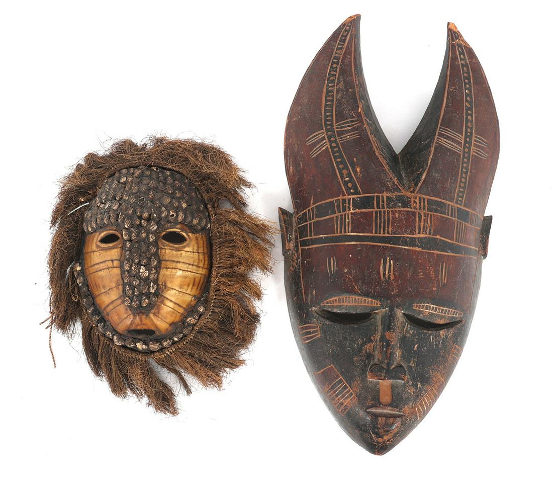 AFRICAN MASKS - LOT OF 2 (1 of 12)