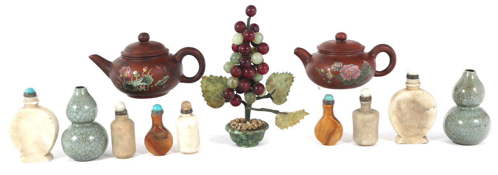 ASIAN SNUFF BOTTLES, BUD VASES, & MORE (1 of 12)