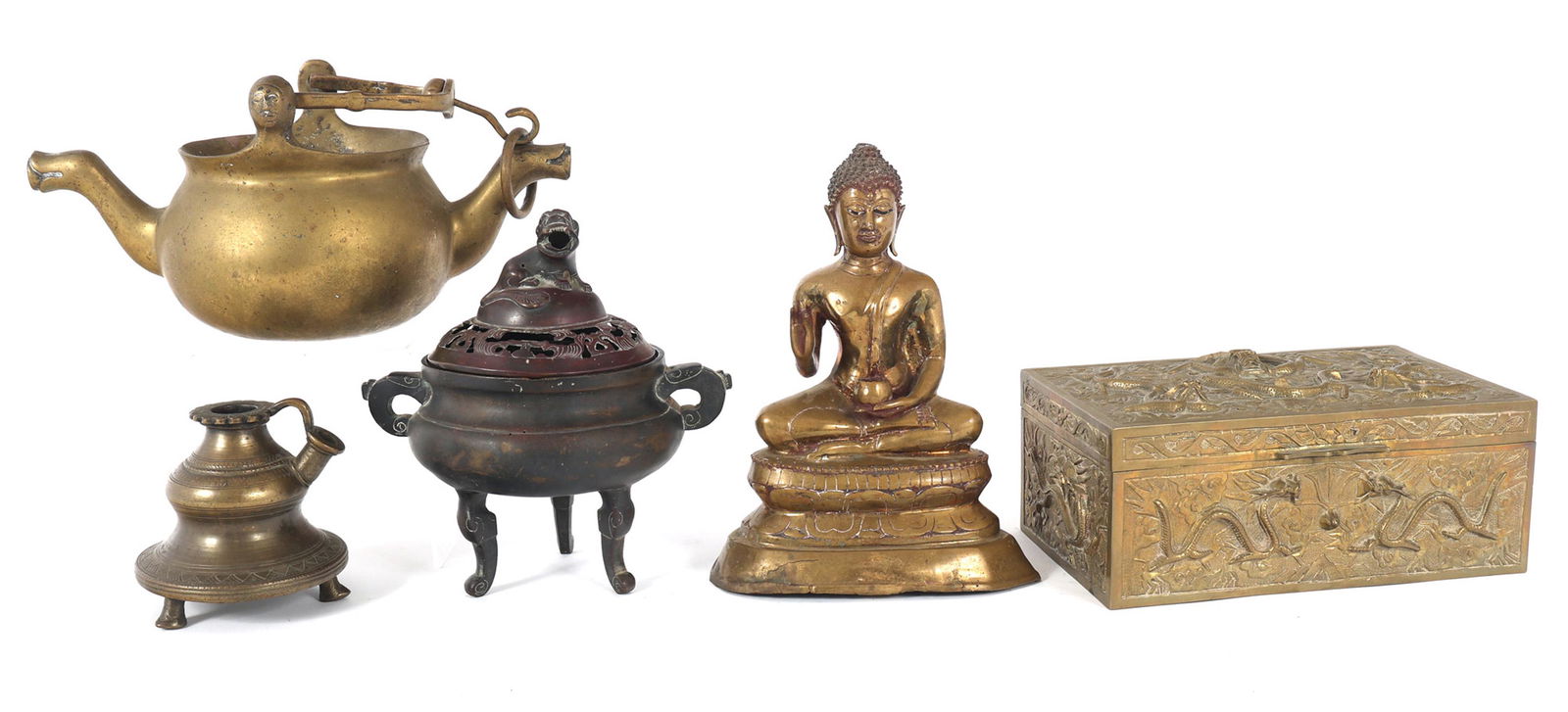 ASIAN & MIDDLE EASTERN ITEMS HOOKAH POT, STATUE, CENSER (1 of 19)