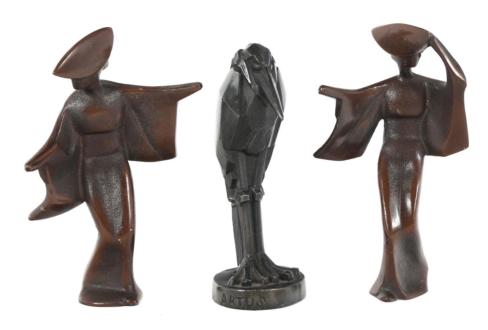 MODERN BRONZE & METAL CAST STATUES (1 of 5)