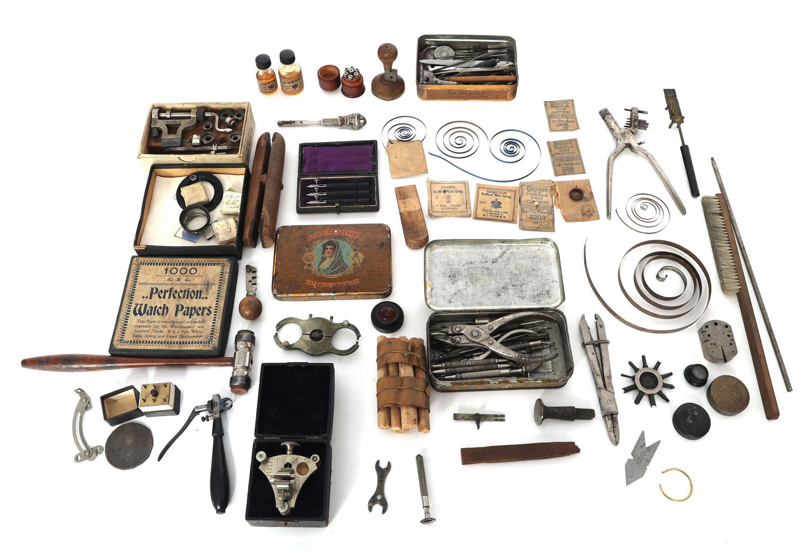 EARLY 20th C. WATCH MAKERS TOOLS (1 of 6)