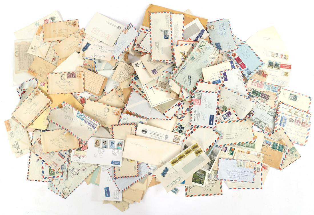 LETTERS, ENVELOPES, AND PAPER EPHEMERA 50+: LETTERS, ENVELOPES, AND PAPER EPHEMERA 50+ Over 50 20th century letters, envelopes, and paper ephemera. 
