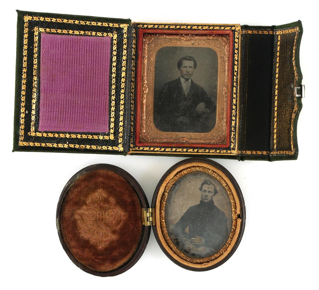 1/9 PLATE TINTYPE PHOTOGRAPHS IN CASES (1 of 2)