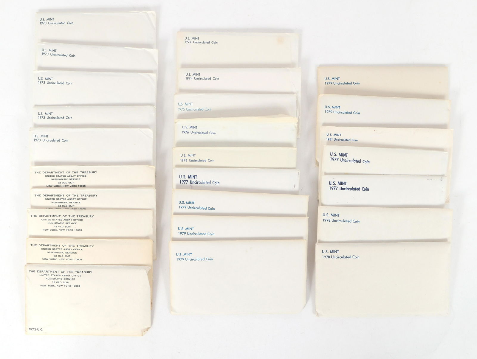 1972-1981 US MINT UNCIRCULATED COIN SETS (1 of 2)