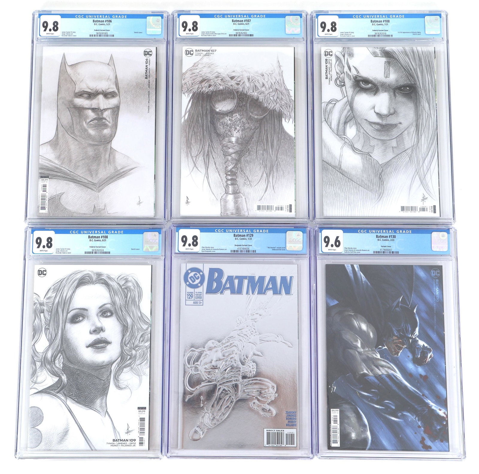 DC COMICS BATMAN COMIC BOOKS CGC GRADED NM+ TO NM/M (1 of 4)