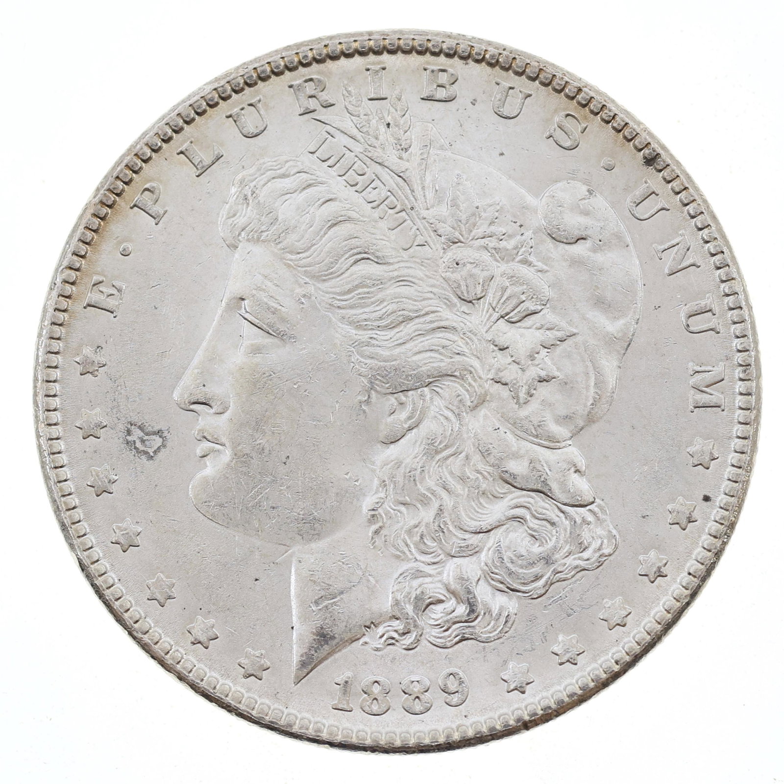 1889-P US SILVER MORGAN DOLLAR COIN UNC (1 of 2)