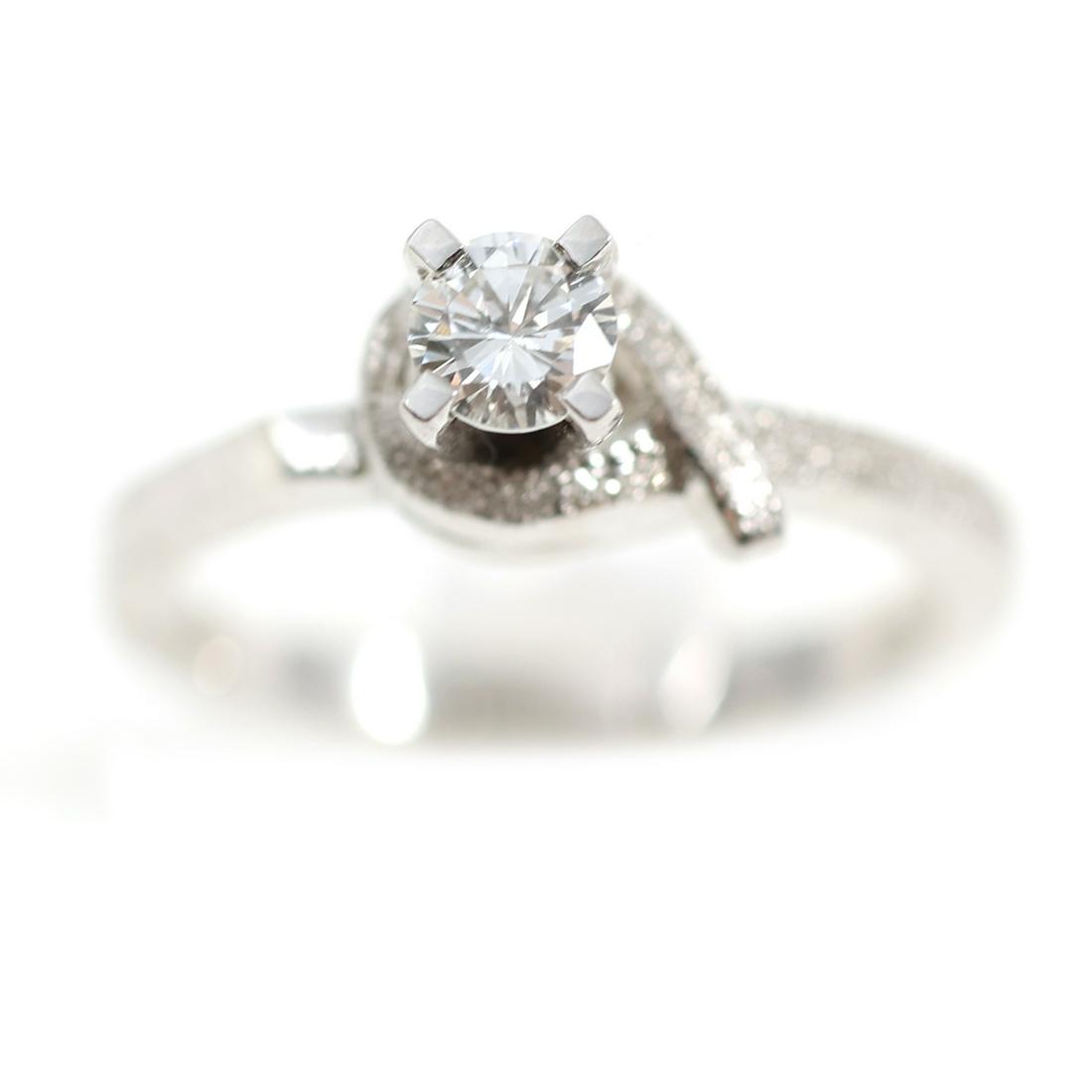 14K WHITE GOLD 0.25 CT ROUND DIAMOND SOLITAIRE (1 of 5)
