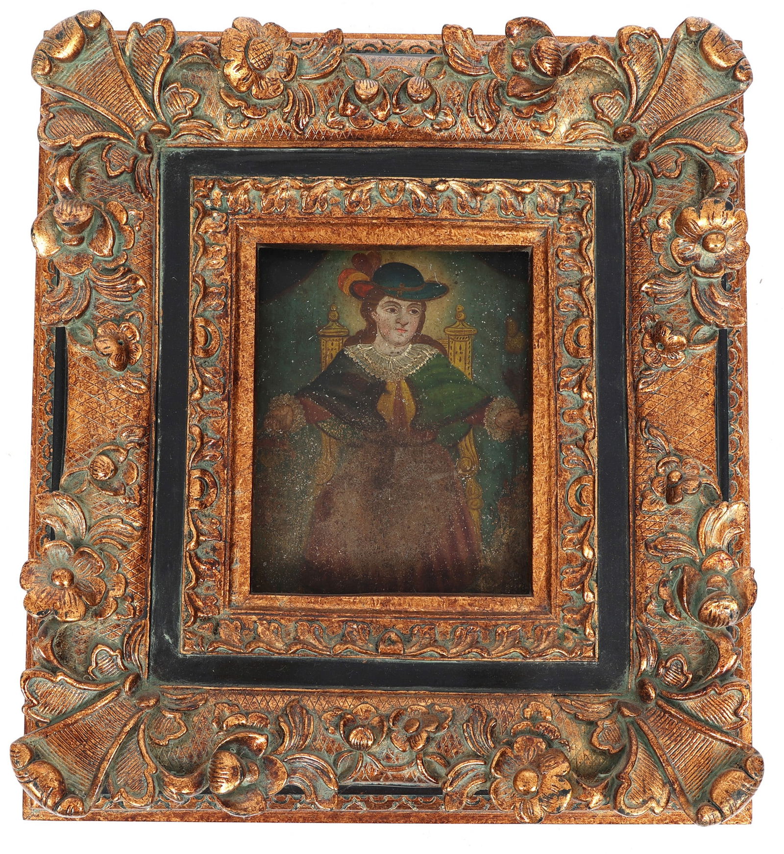 20TH C. MEXICAN RETABLO OF THE HOLY INFANT OF ATOCHA (1 of 5)