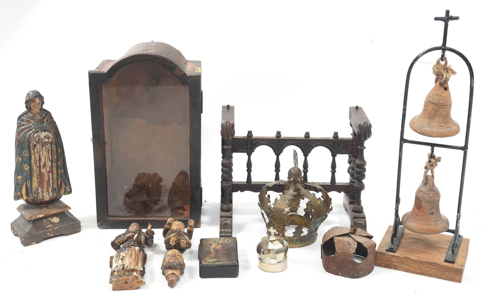 19TH/20TH C. MEXICAN FOLK ART SANTOS & ADORNMENTS (1 of 7)