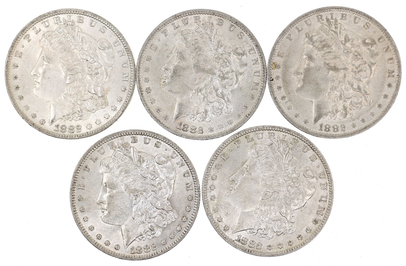 1882-O US SILVER MORGAN DOLLAR COINS (1 of 2)
