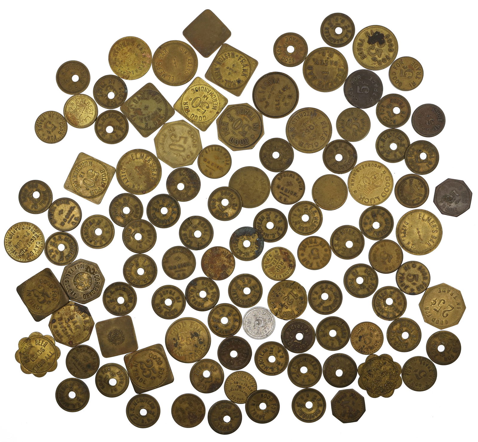 EXONUMIA TRADE TOKENS (1 of 7)