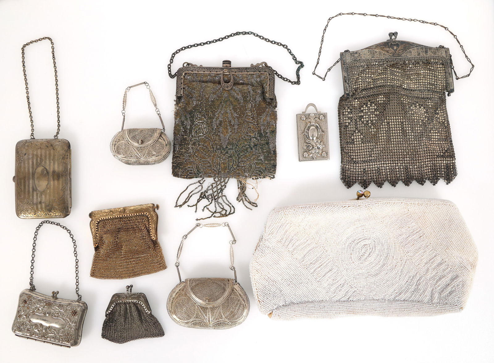 EVENING BAGS & CHANGE PURSES - BEADED, METAL, & MESH (1 of 10)
