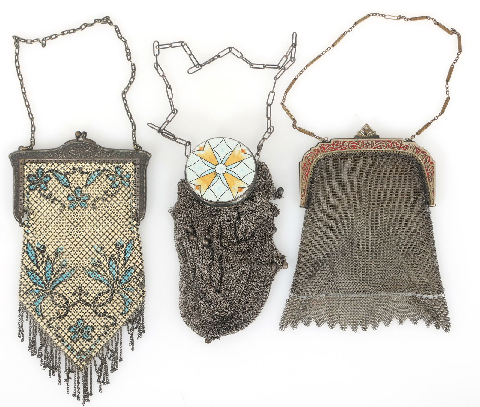 ENAMEL-ACCENTED MESH EVENING BAGS (1 of 9)