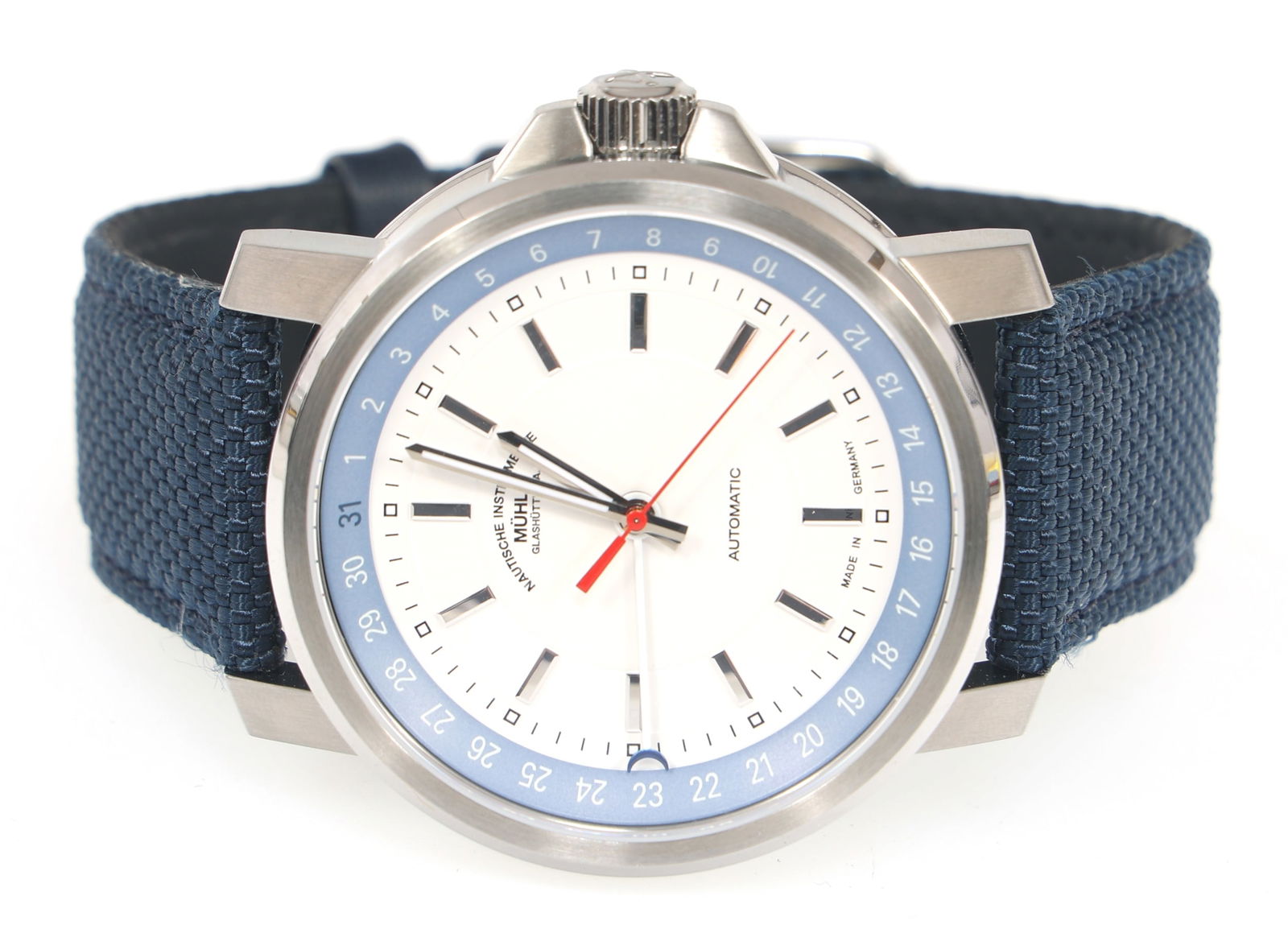 MUHLE GLASHUTTE 29ER DATE STAINLESS STEEL WRISTWATCH (1 of 6)