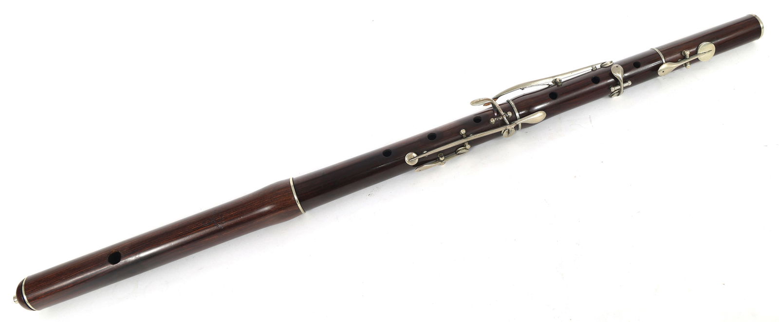 LATE 19TH C. GAUTROT AINE BREVETE WOODEN FLUTE (1 of 9)