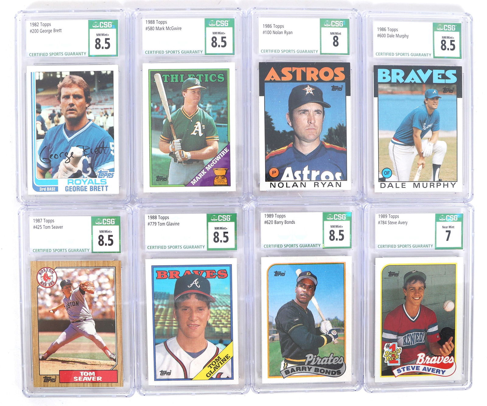 1980'S TOPPS BASEBALL CARDS CSG GRADED (1 of 2)