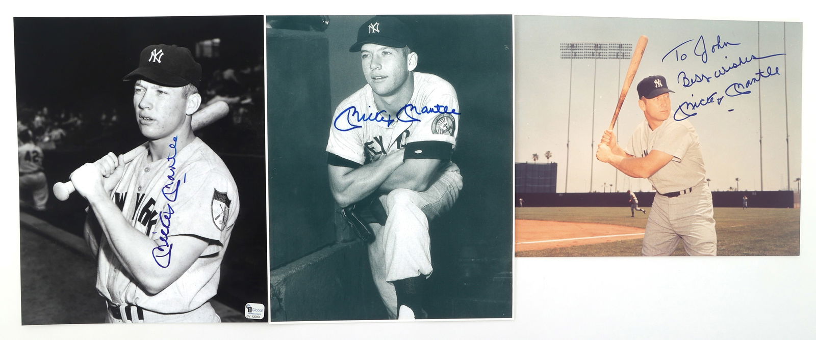 MICKEY MANTLE SIGNED PHOTOGRAPHS (1 of 4)
