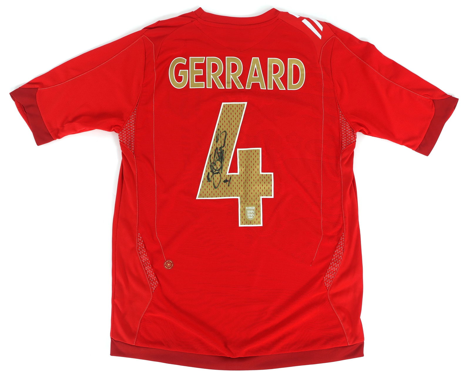 STEVEN GERRARD SIGNED ENGLAND SOCCER JERSEY (1 of 4)