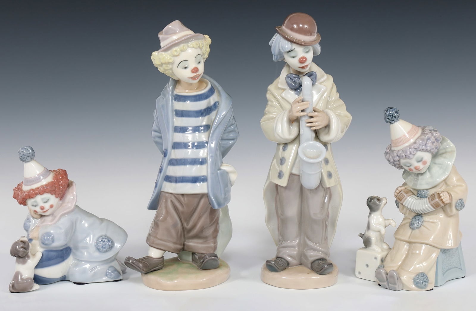 LLADRO PORCELAIN CLOWN FIGURINES (1 of 11)