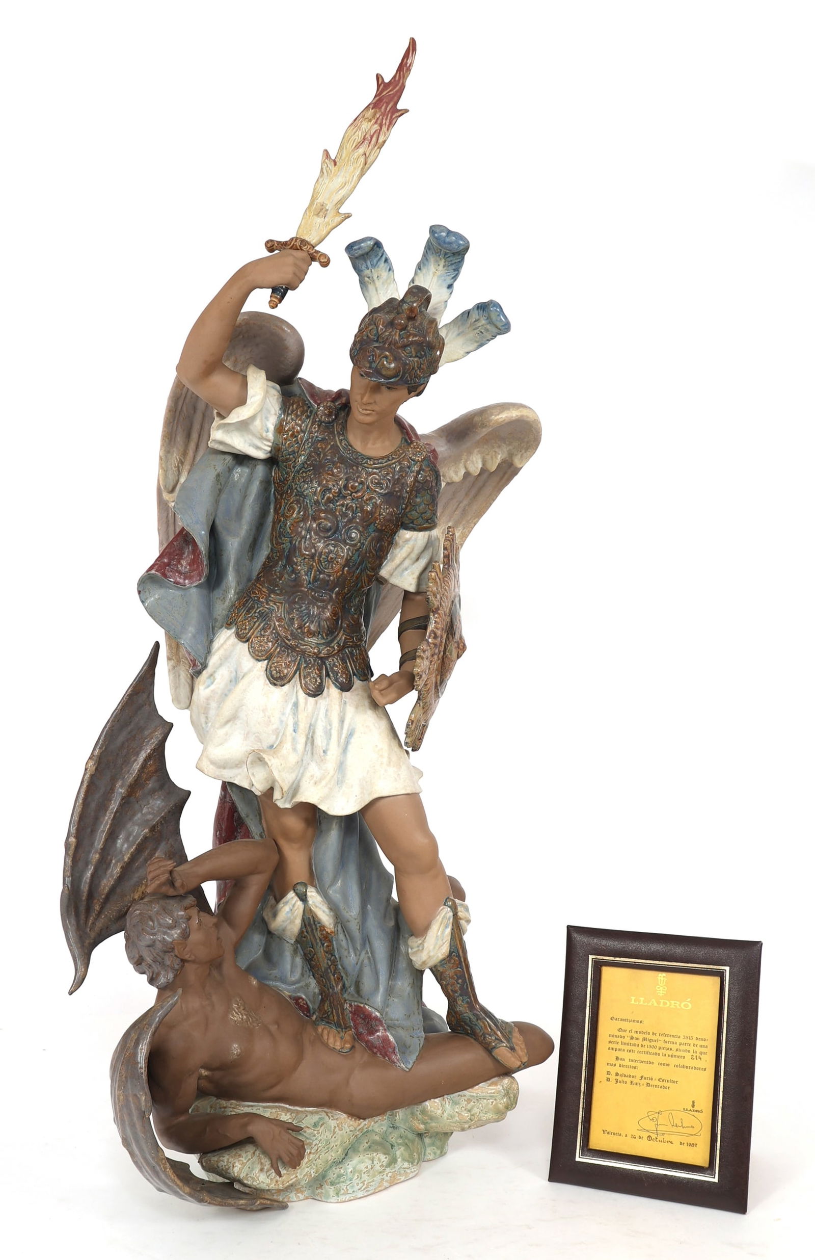 LLADRO SAINT MICHAEL SLAYING THE DRAGON #13515 (1 of 5)