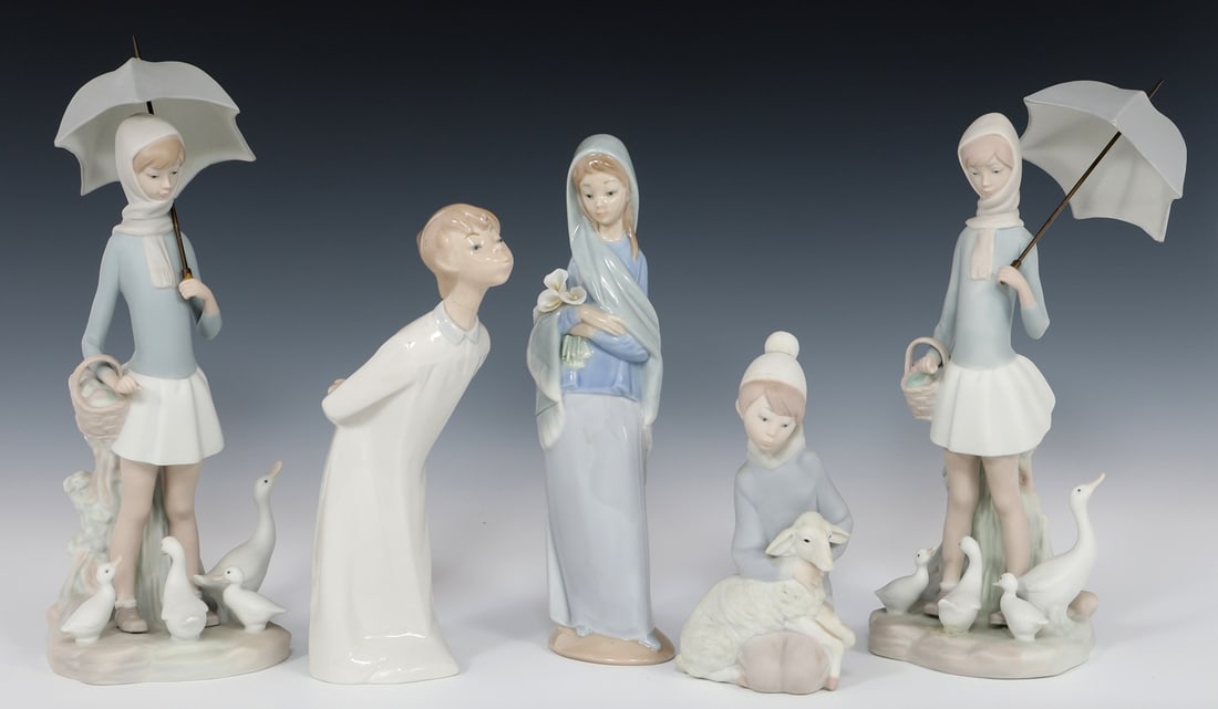 LLADRO PORCELAIN FIGURINES 4510, 4650, 4676 & 4899 (1 of 12)