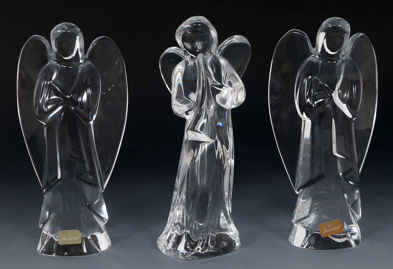 BACCARAT CRYSTAL ANGEL FIGURINES (1 of 4)