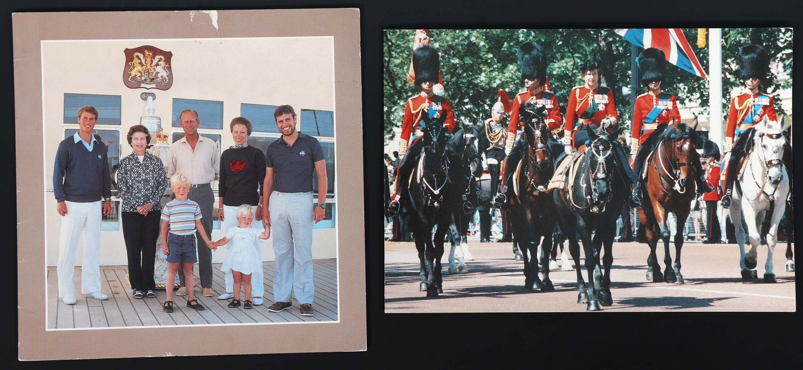 1983 & 1986 QUEEN ELIZABETH II PRINCE PHILIP XMAS CARDS (1 of 5)