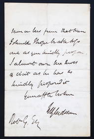 WILLIAM EWART GLADSTONE UK PRIME MINISTER ALS LETTER (1 of 11)