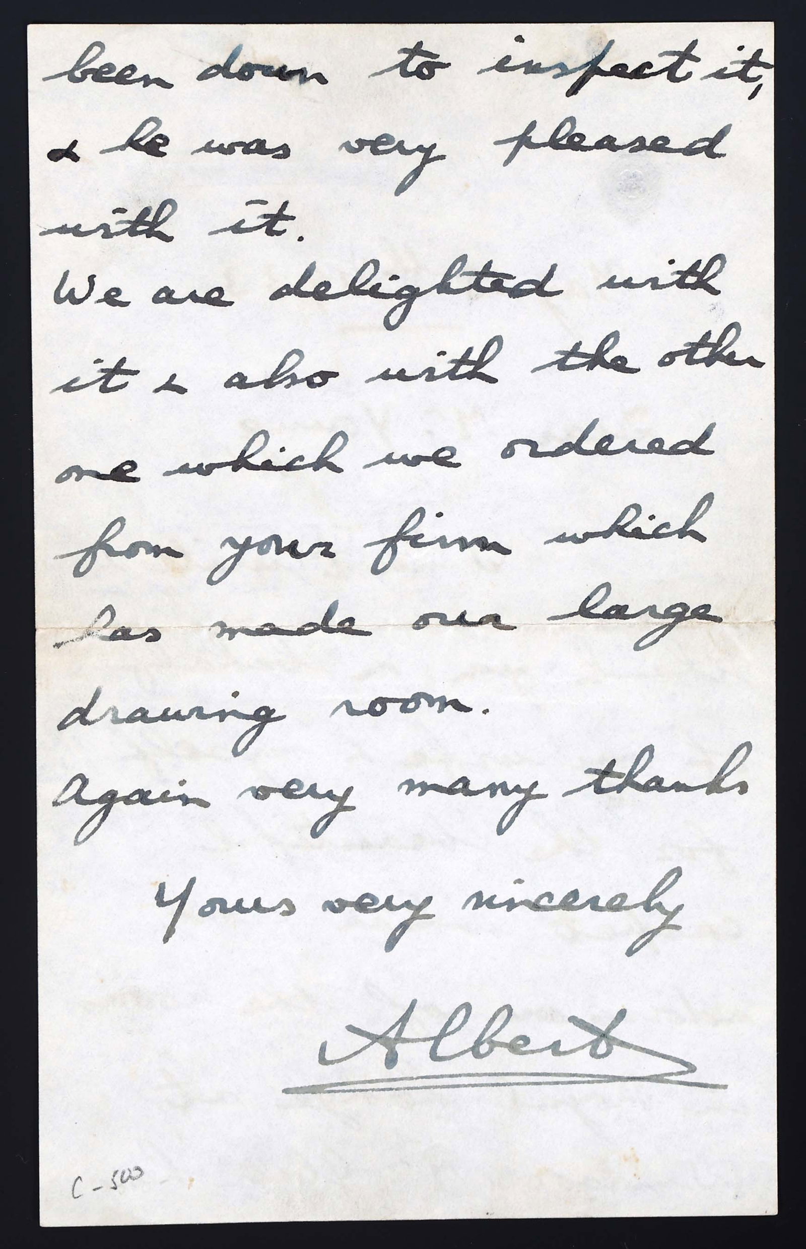 1933 KING GEORGE VI PRINCE ALBERT ALS AUTOGRAPH LETTER: 1933 KING GEORGE VI PRINCE ALBERT ALS AUTOGRAPH LETTER Handwritten and autographed letter from King George VI (Then Prince Albert of York), dated May 15, 1933, addressed to Mr. Young. Letter reads "De