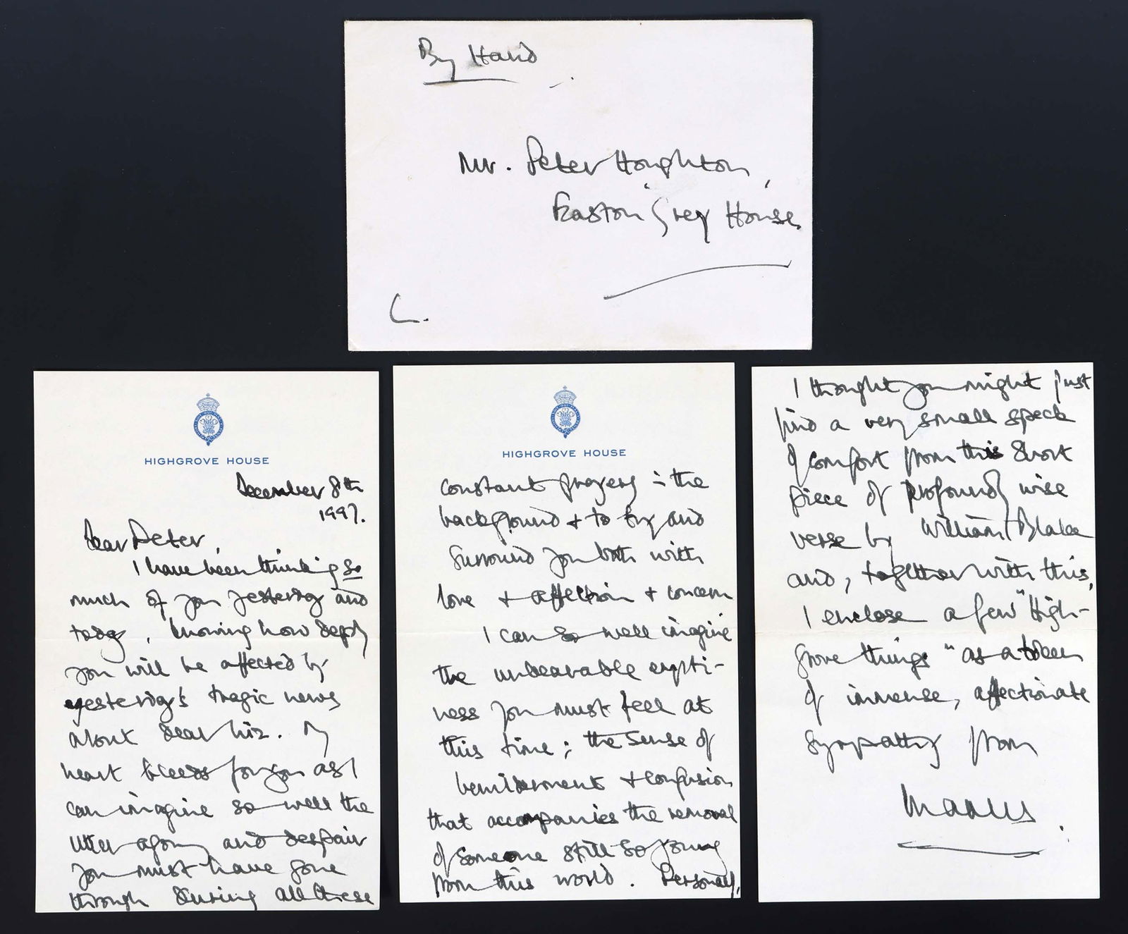 1997 KING CHARLES III ALS AUTOGRAPH LETTER (1 of 10)